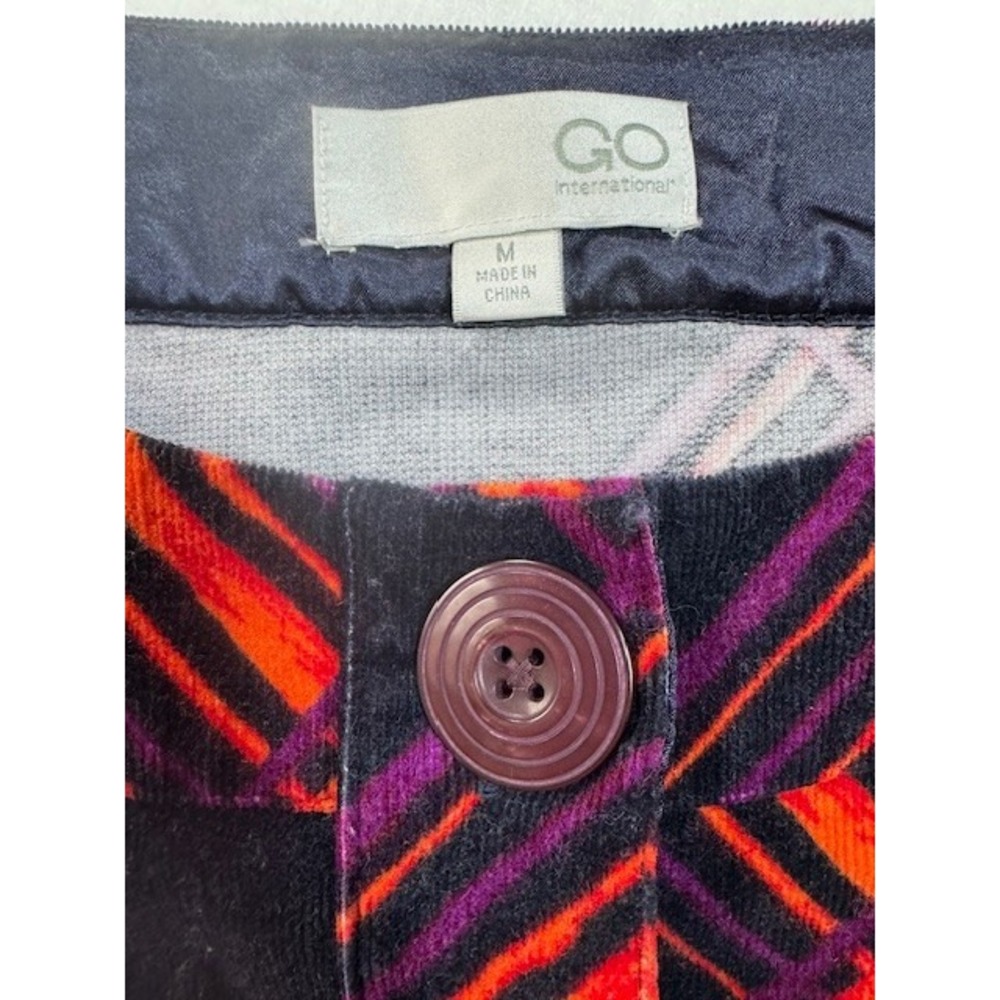GO‎ International Dress MED Mini Plaid Corduroy Mod Vintage Feel Retro 60's 70's - Picture 3 of 10